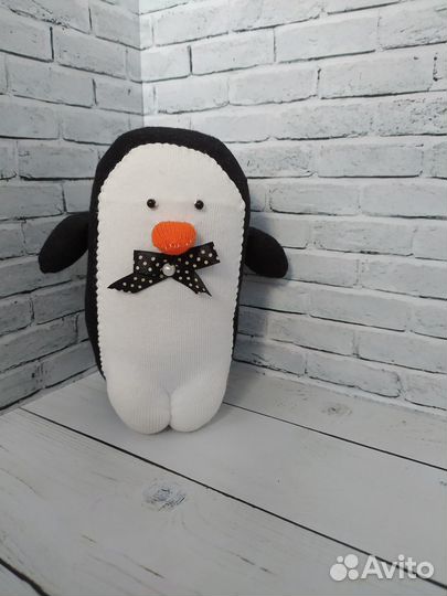 Мягкая игрушка пингвин ручная работа