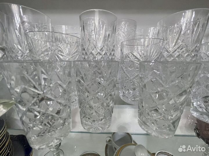 Набор стаканов хрусталь