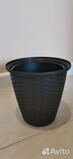 Горшок для цветов, D210мм, двойное 4-5л, б/у