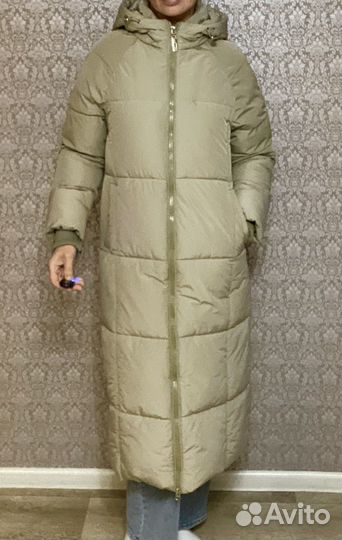 Пуховик женский длинный