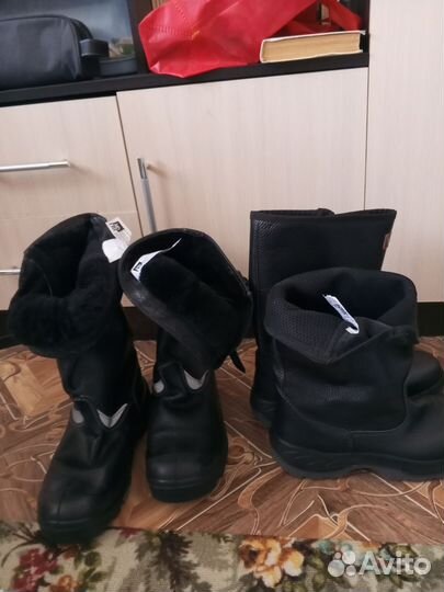 Сапоги рабочие кожаные, летние, зимние.44,43