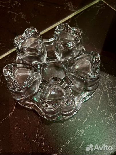 Чайник стеклянный жаропрочный с подставкой