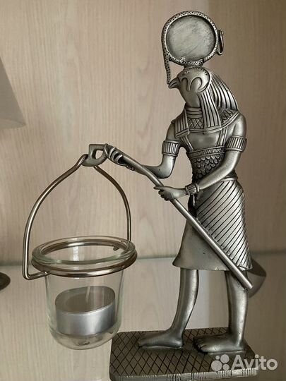 Египетский подсвечник из тяжелого металла