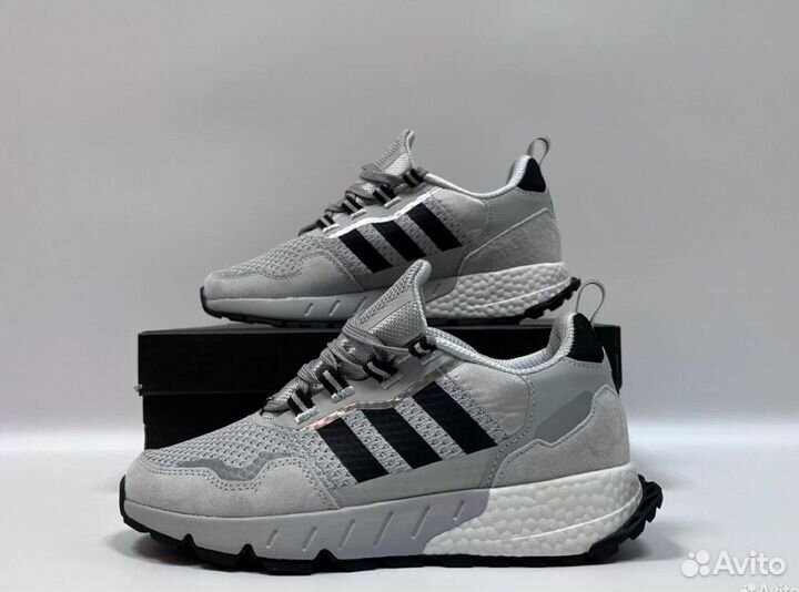 Kpосcовки мужские Аdidas zx 1000 boost серые