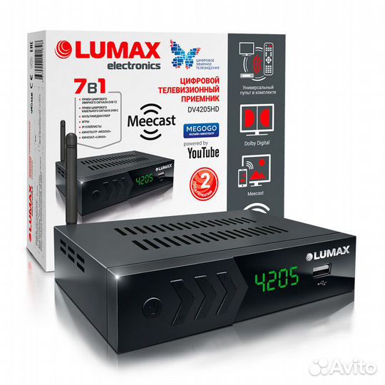 Приставка тв Lumax dv4210hd Wi-Fi + bluetooth