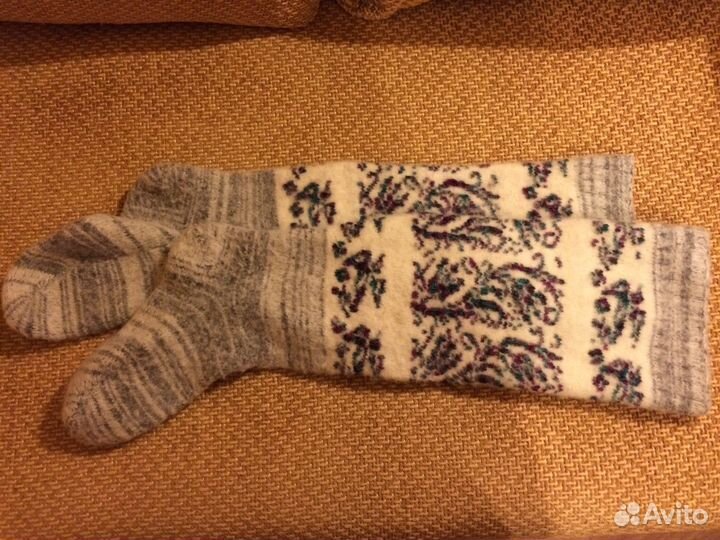 Женские вязаные гольфы, носки