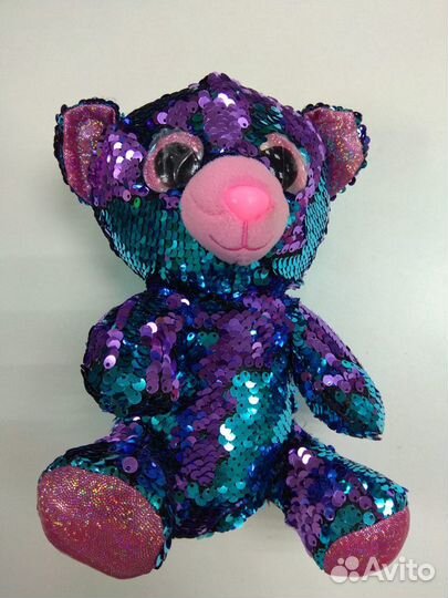 Мягкая игрушка в пайетках, Мишка
