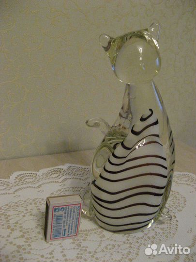 Статуэтки кошка муранское стекло / фарфор