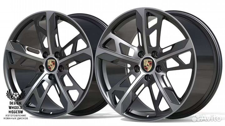 Кованные диски R21 на Porsche Taycan I