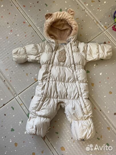 Зимний комбинезон для девочки 74 80