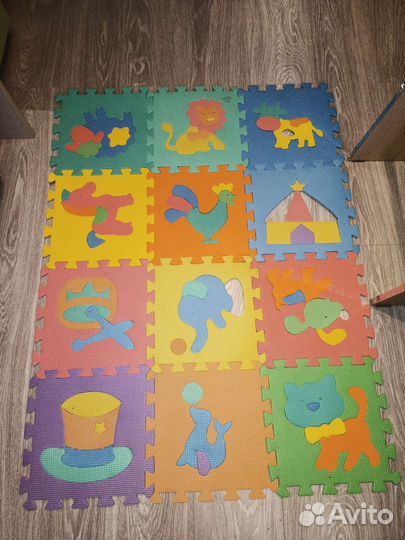 Мягкий коврик пазл