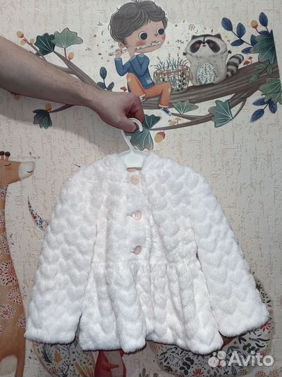 Шубка для девочки,р.80