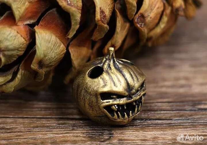 Бусина тыква Хэллоуин для ножа на темляк