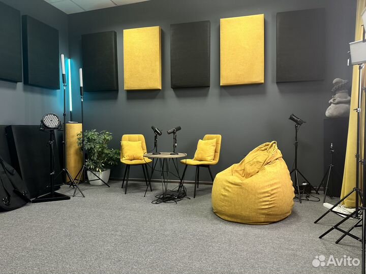 Студия для съемки подкастов, видео, reels