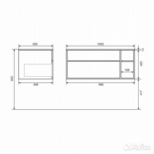 Тумба для ванной Lotus Premium (образец)
