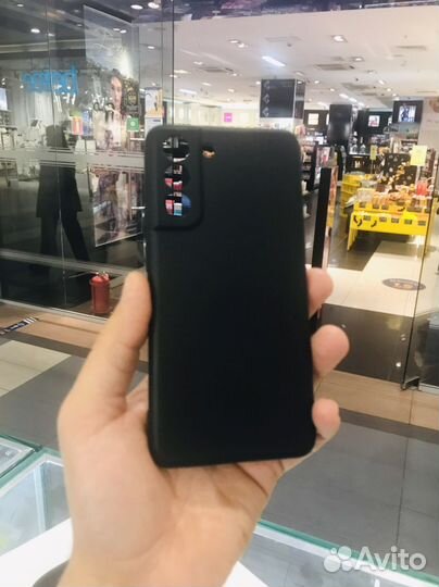Чехол на Samsung S21FE черный матовый