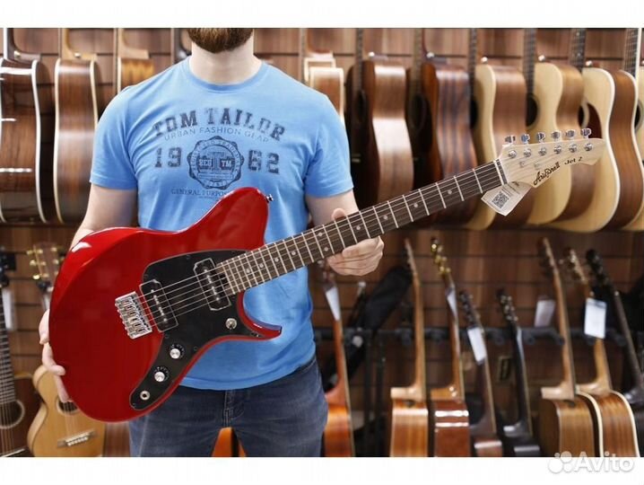 Aria JET-2 CA - электрогитара, цвет красный