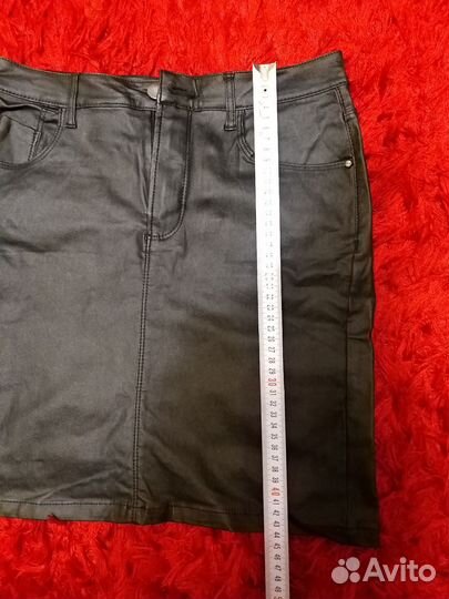 Юбка кожаная