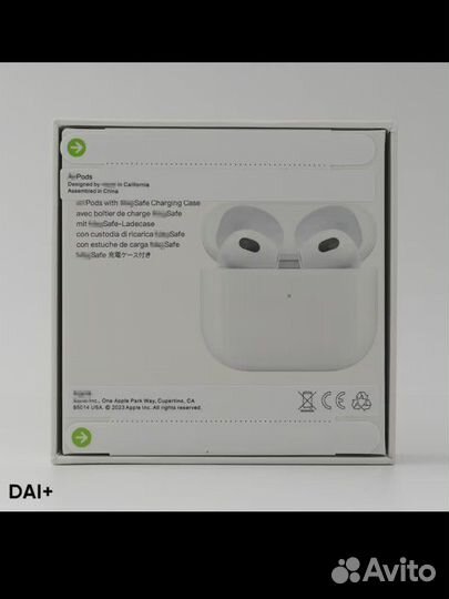 Беспроводные наушники apple airpods 3