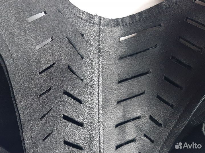 Мини шорты кожаные