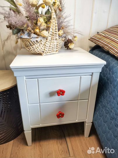 Мебельные ручки красные орхидеи