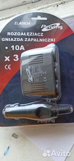 Разветвитель прикуривателя на 4 гнезда и на 3