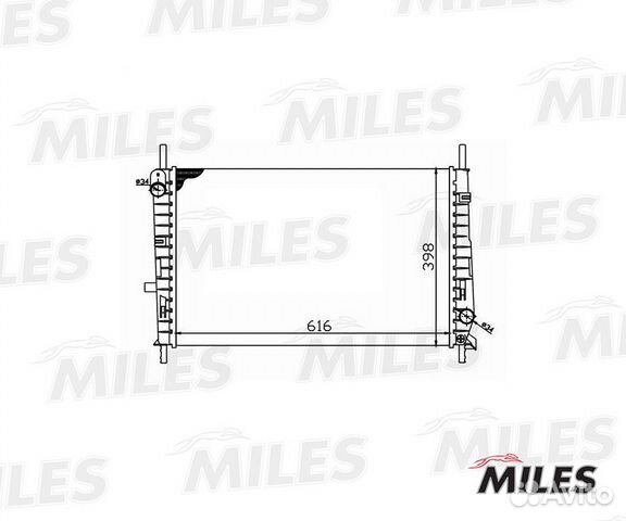 Радиатор ford mondeo 1.6-2.0 M/T 93-01