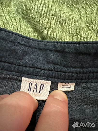 Зеленый образ с мини юбкой gap 48-50