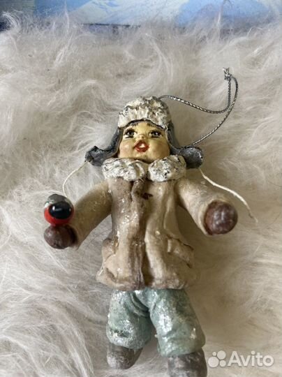 Ватные елочные игрушки