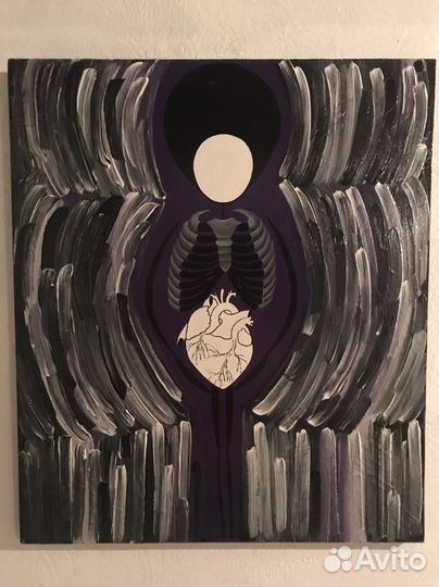 Картина акрил холст
