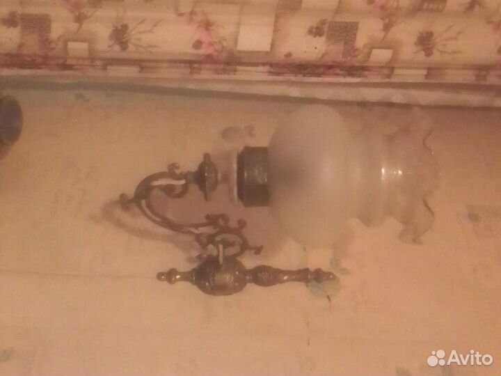 Бра бронза СССР узорный