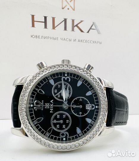 Серебряные женские часы Ника с биркой в коробке