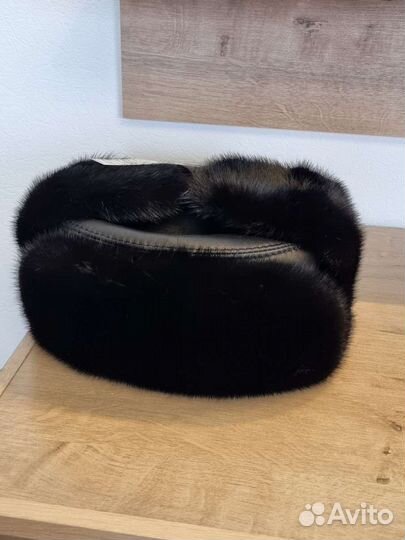 Норковая шапка мужская новая