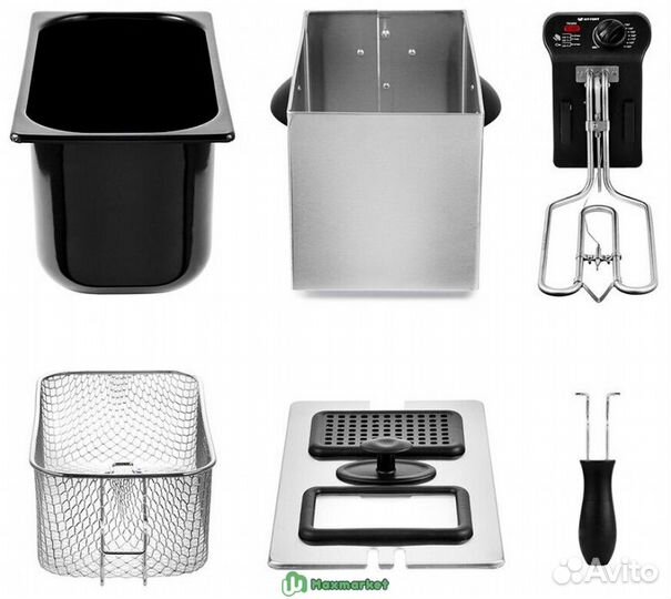 Фритюрница Kitfort кт-2023 черный серебристый