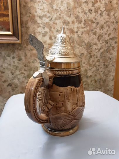 Кружка пивная, керамика, Германия, винтаж