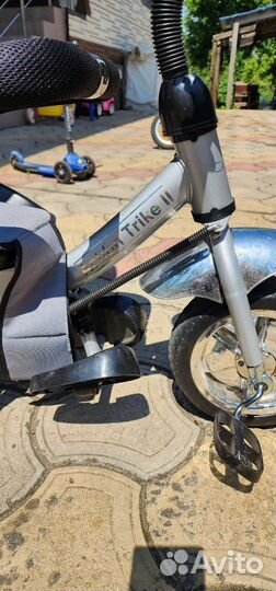 Детский велосипед с родительской ручкой