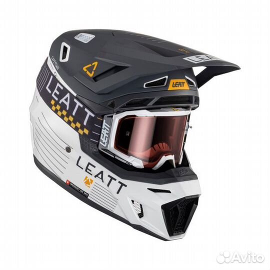 Кроссовый шлем leatt 8.5 V23 + очки velocity 5.5 m