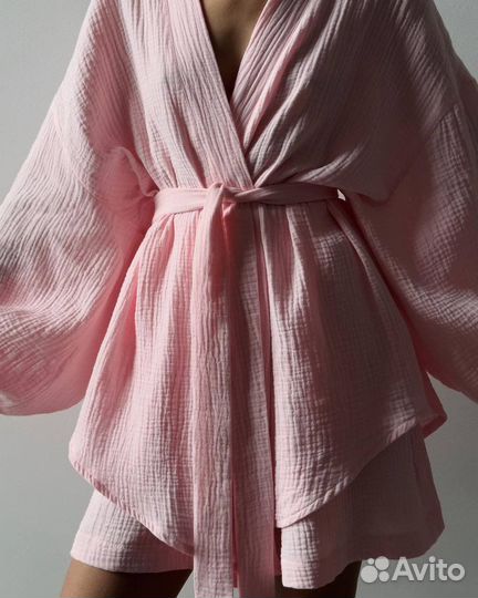 Летний костюм из муслина женский