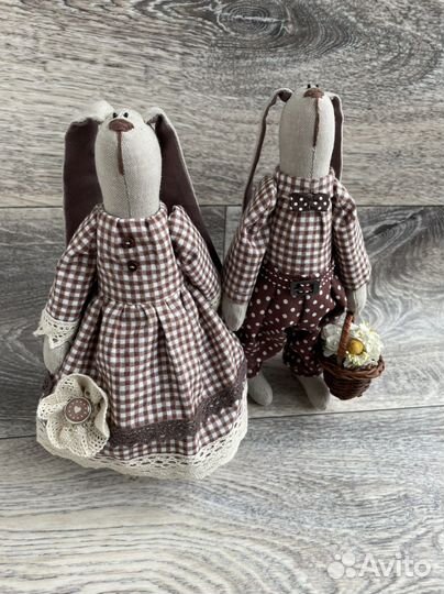 Зайки тильда пара