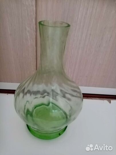 Графин, ваза, цветное стекло