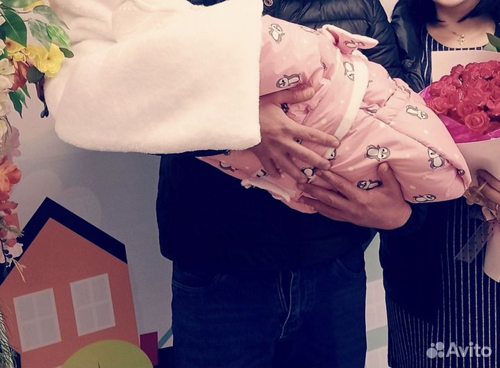 Конверт на выписку зимний для девочки