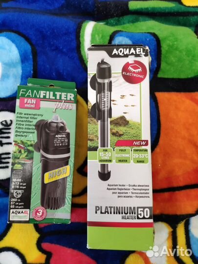 Фильтр и нагреватель для аквариума aquael