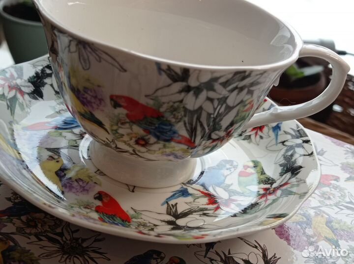 Новый Чайный сервиз Птицы 2 персоны French Garden