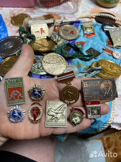Значки СССР спортивные