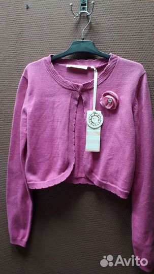 Кофта для девочки вязаная 146-152 см (10-12 лет)