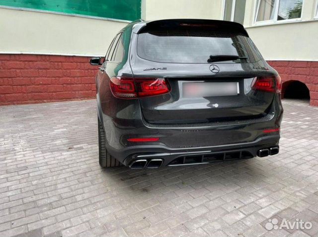 Диффузор + насадки 63 AMG Mercedes glс X253 рест