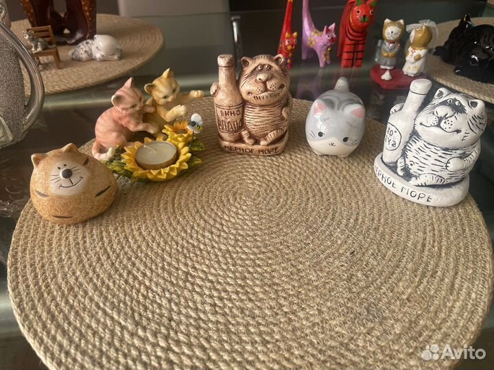 Коты и кошки фигурки