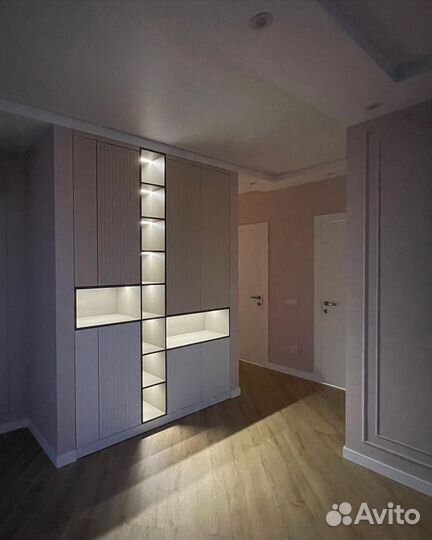 Шкаф распашной с фрезеровкой