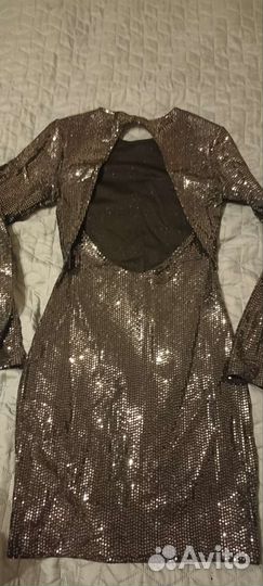 Платье праздничное блестящее h&m 40р