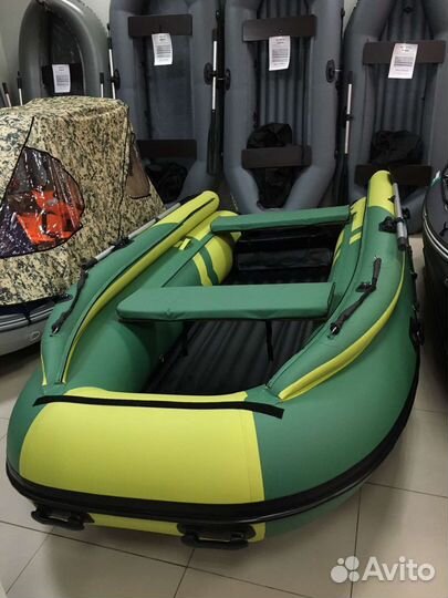 Лодка пвх Gladiator E 380 X зелено-оливковая